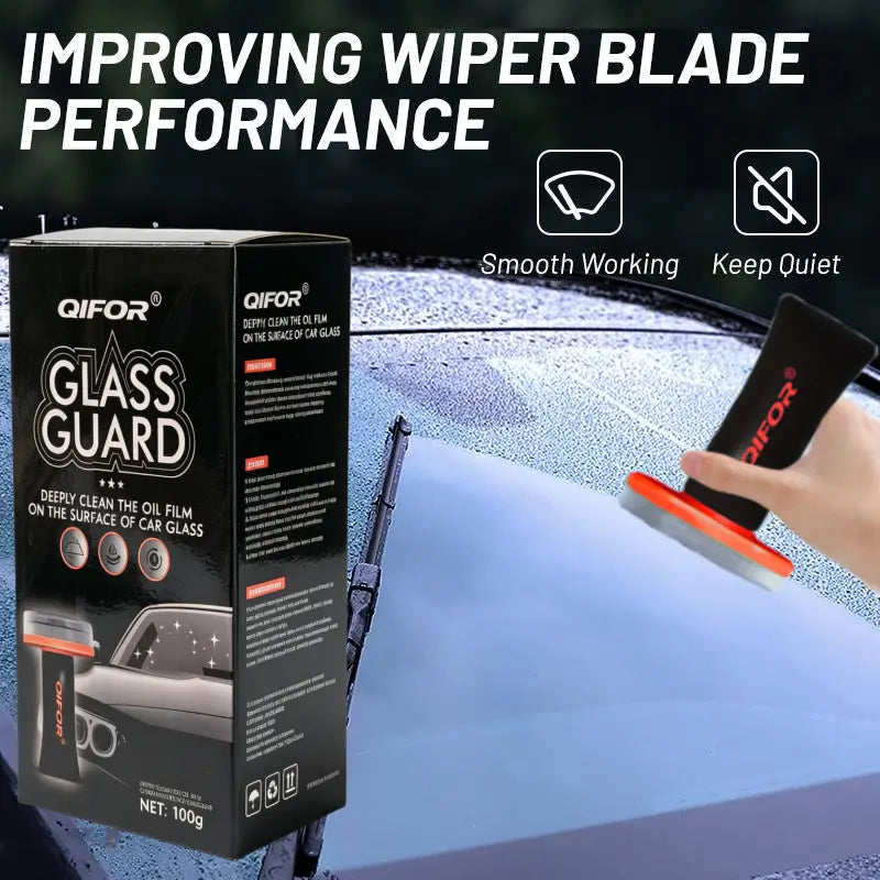 QIFOR Automotive Handheld Oil Flmr Cream,Glass Decontaminationwithouttraces,Window Oil Film Cleaning,Fastcleaning, Compactand Easy to Cary-100G Degreaser Cleaner