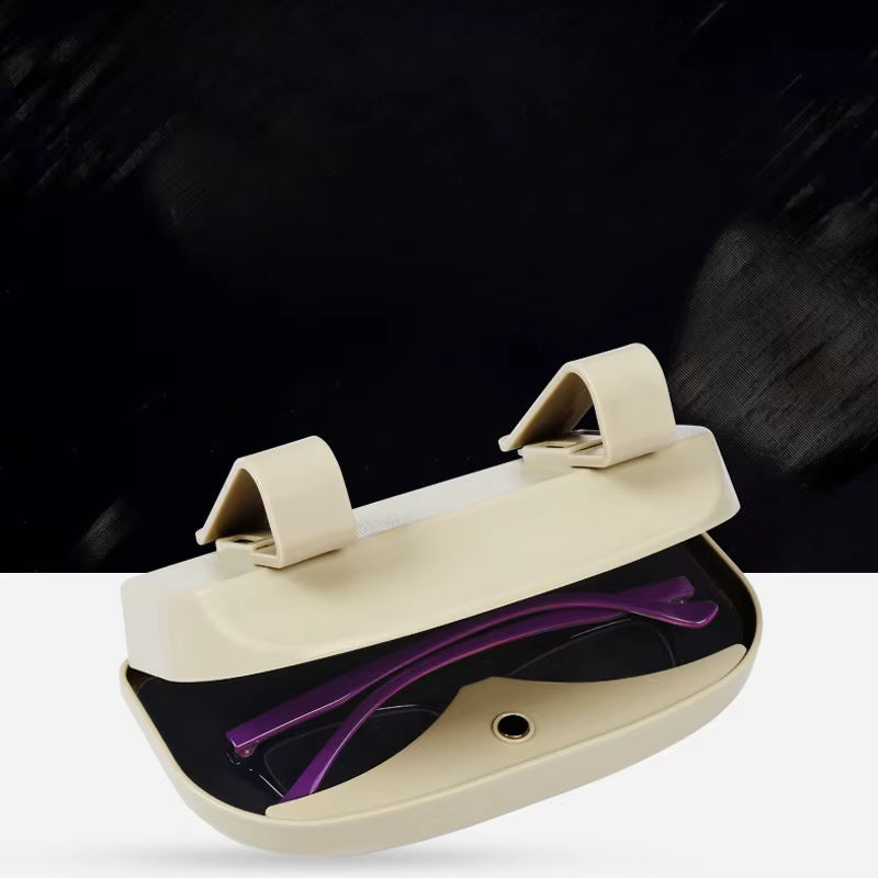 Car Glasses Box Portable Car Sunglasses Holder in the Car Driving Glasses Holder Eyeglass Case Sun Visor Car Lenses Holder