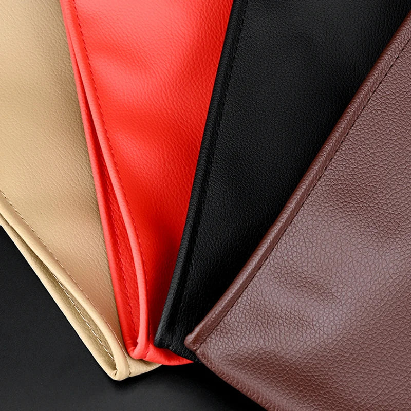 Car Front Seat LED Waterproof Magnetic Adsorption Garbage Bin Suspension Car Seat Leather Storage Leak Proof Garbage Bin 1 Pcs