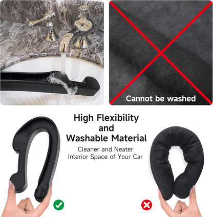 Car Seat Side Gap Filler Set of 2, Soft Foam Multifunctional Gap Filler