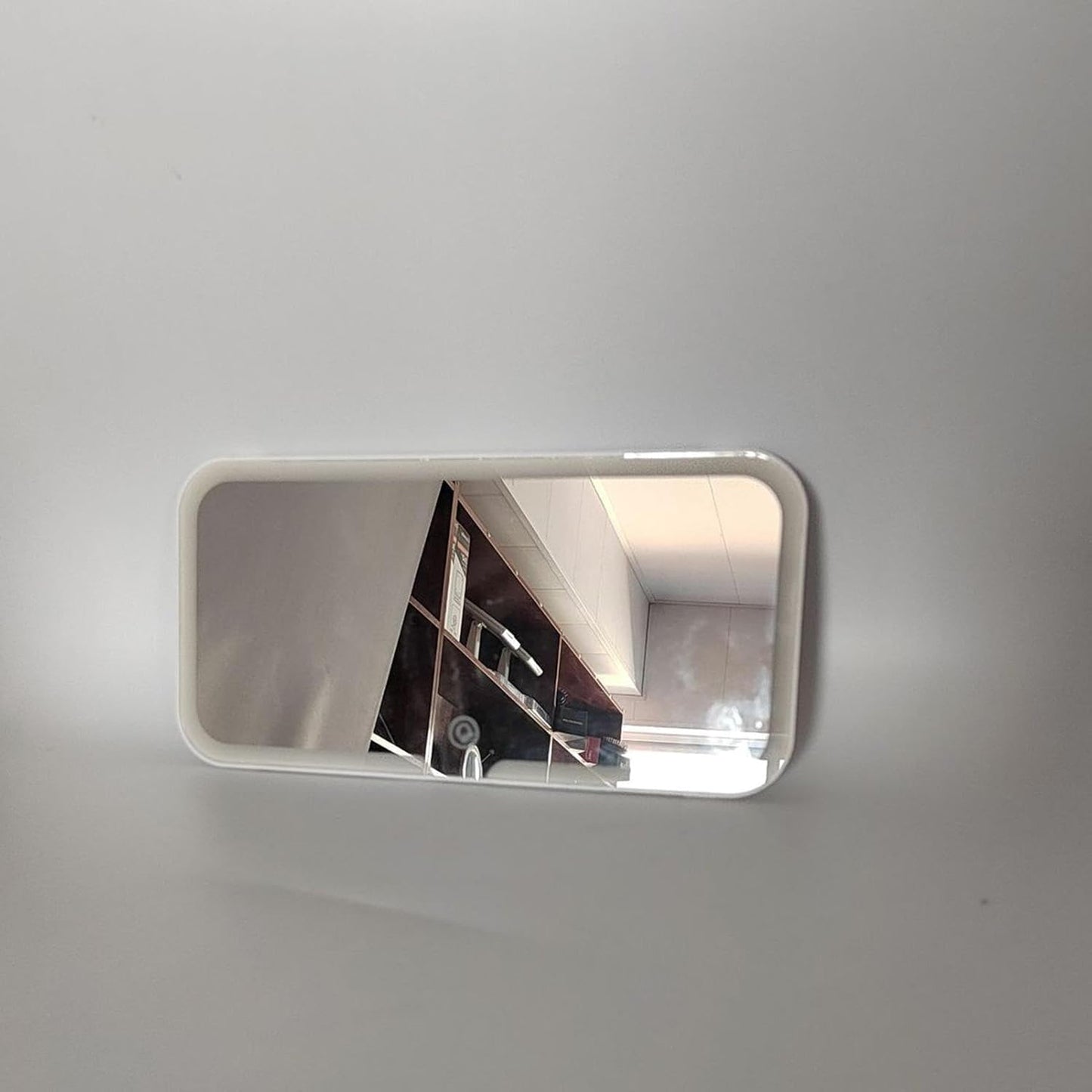 Car Vanity Mirror, Sun Visor Rechargeable LED Car Mirror, 3Modes & 60Leds, Touch Control Dimmable, White