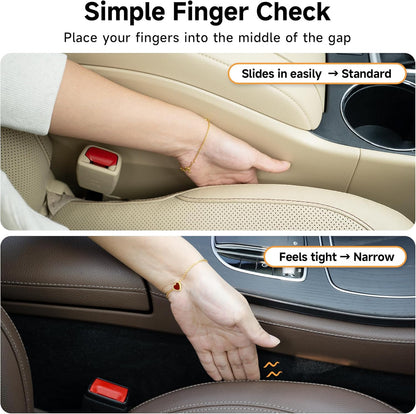 Car Seat Side Gap Filler Set of 2, Soft Foam Multifunctional Gap Filler