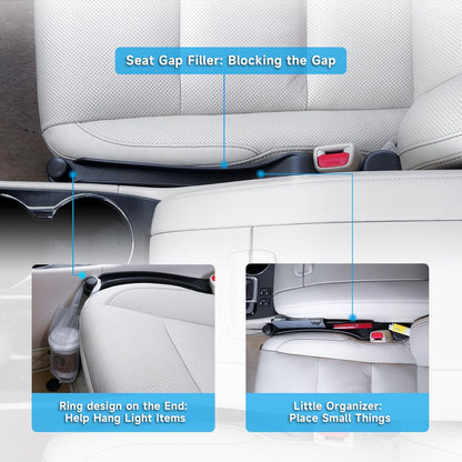 Car Seat Side Gap Filler Set of 2, Soft Foam Multifunctional Gap Filler