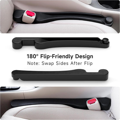 Car Seat Side Gap Filler Set of 2, Soft Foam Multifunctional Gap Filler