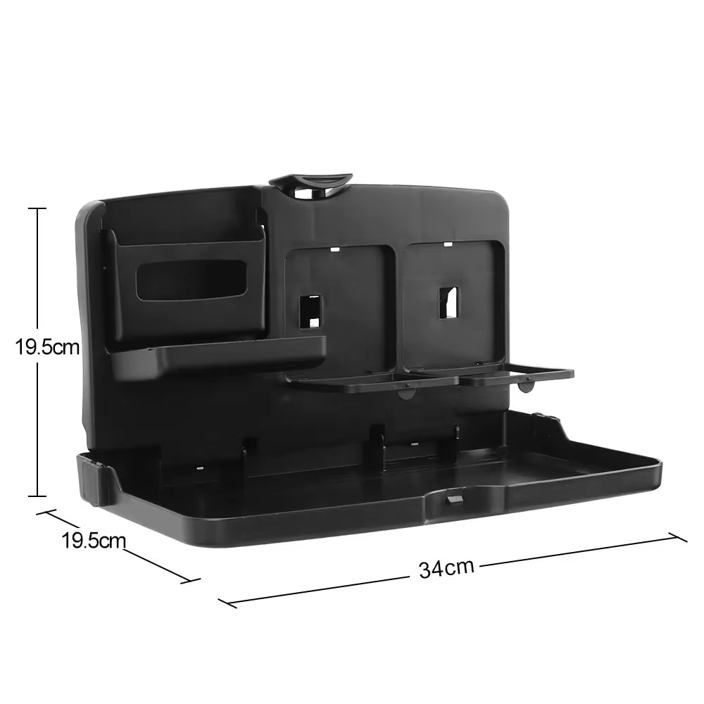 Car Back Seat Tray Auto Dining Folding Table Car Back Seat Food Tray Drink Cup Cell Phone Holder Shelf Car Interior Accessories
