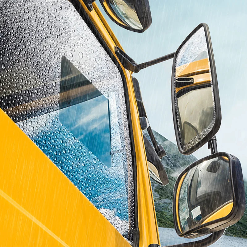 Car Truck Rearview Mirror Rainproof Film Window Glass Anti-Fog Waterproof Stickers Rainy Day Safe Driving Rain Proof Films