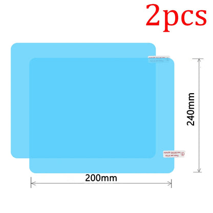Car Truck Rearview Mirror Rainproof Film Window Glass Anti-Fog Waterproof Stickers Rainy Day Safe Driving Rain Proof Films