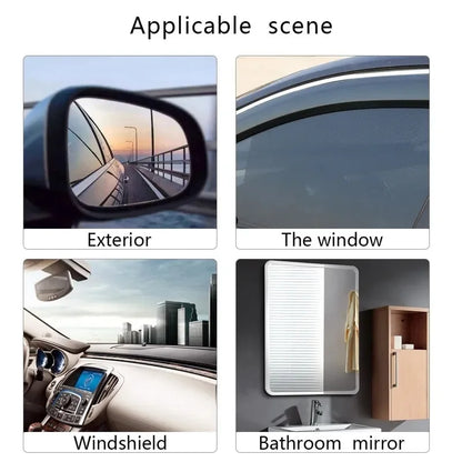 Car Truck Rearview Mirror Rainproof Film Window Glass Anti-Fog Waterproof Stickers Rainy Day Safe Driving Rain Proof Films