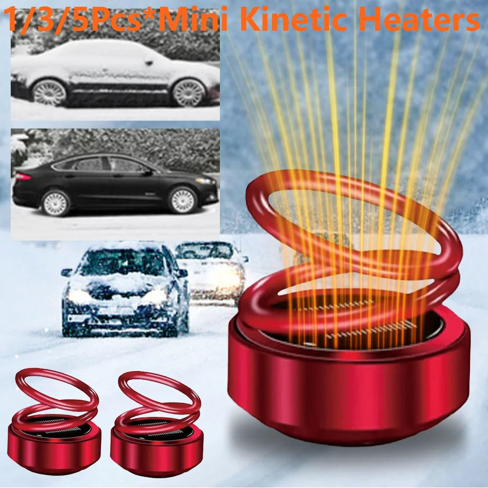 Double Ring Rotating Auto Fragrance Diffuser Portable Kinetic Molecular Heaters for Car Living Room Bathroom Mini Kinetic Heater