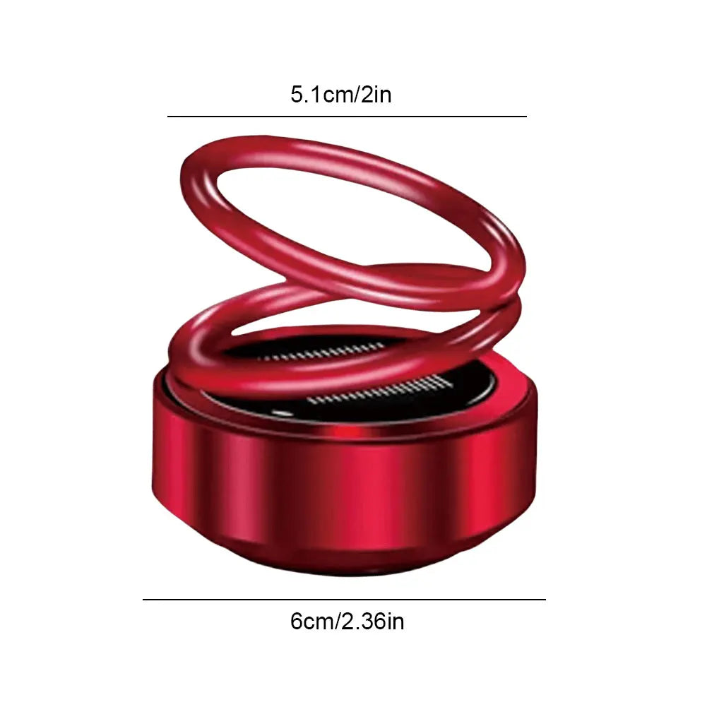 Double Ring Rotating Auto Fragrance Diffuser Portable Kinetic Molecular Heaters for Car Living Room Bathroom Mini Kinetic Heater