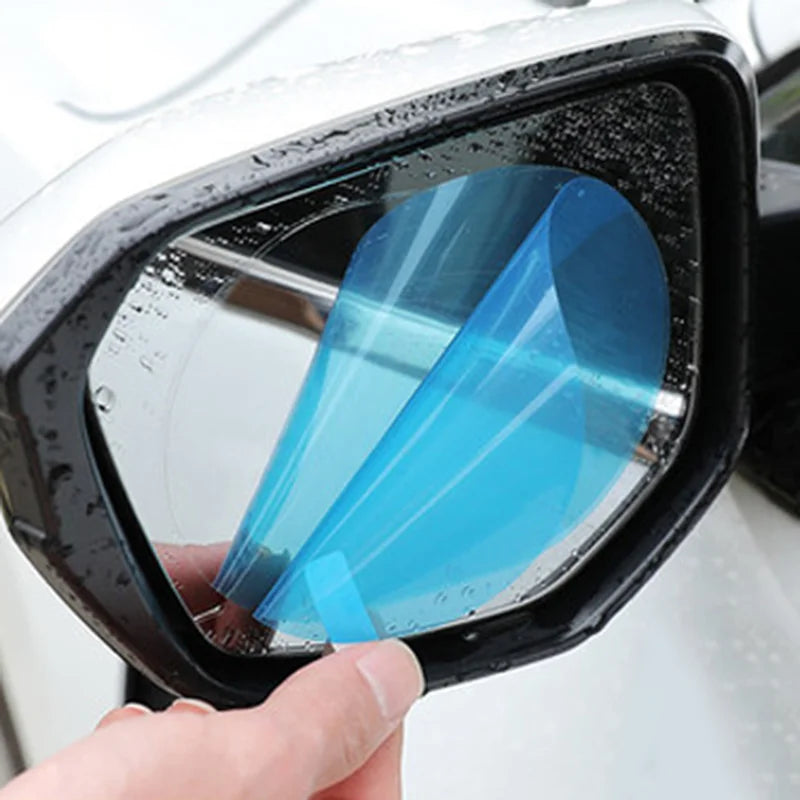 Car Truck Rearview Mirror Rainproof Film Window Glass Anti-Fog Waterproof Stickers Rainy Day Safe Driving Rain Proof Films