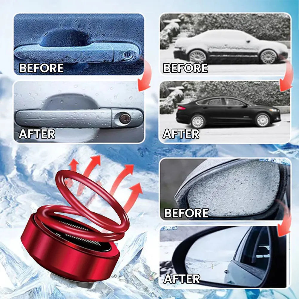 Double Ring Rotating Auto Fragrance Diffuser Portable Kinetic Molecular Heaters for Car Living Room Bathroom Mini Kinetic Heater