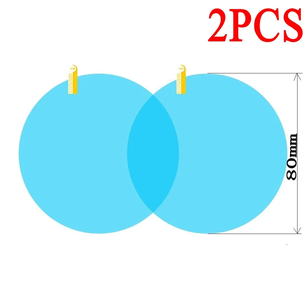 Car Truck Rearview Mirror Rainproof Film Window Glass Anti-Fog Waterproof Stickers Rainy Day Safe Driving Rain Proof Films
