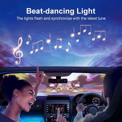 Car-Ambient-Lighting-Kit,Rgb 18 in 1 256 LED with Wireless APP DIY Modes Acrylic